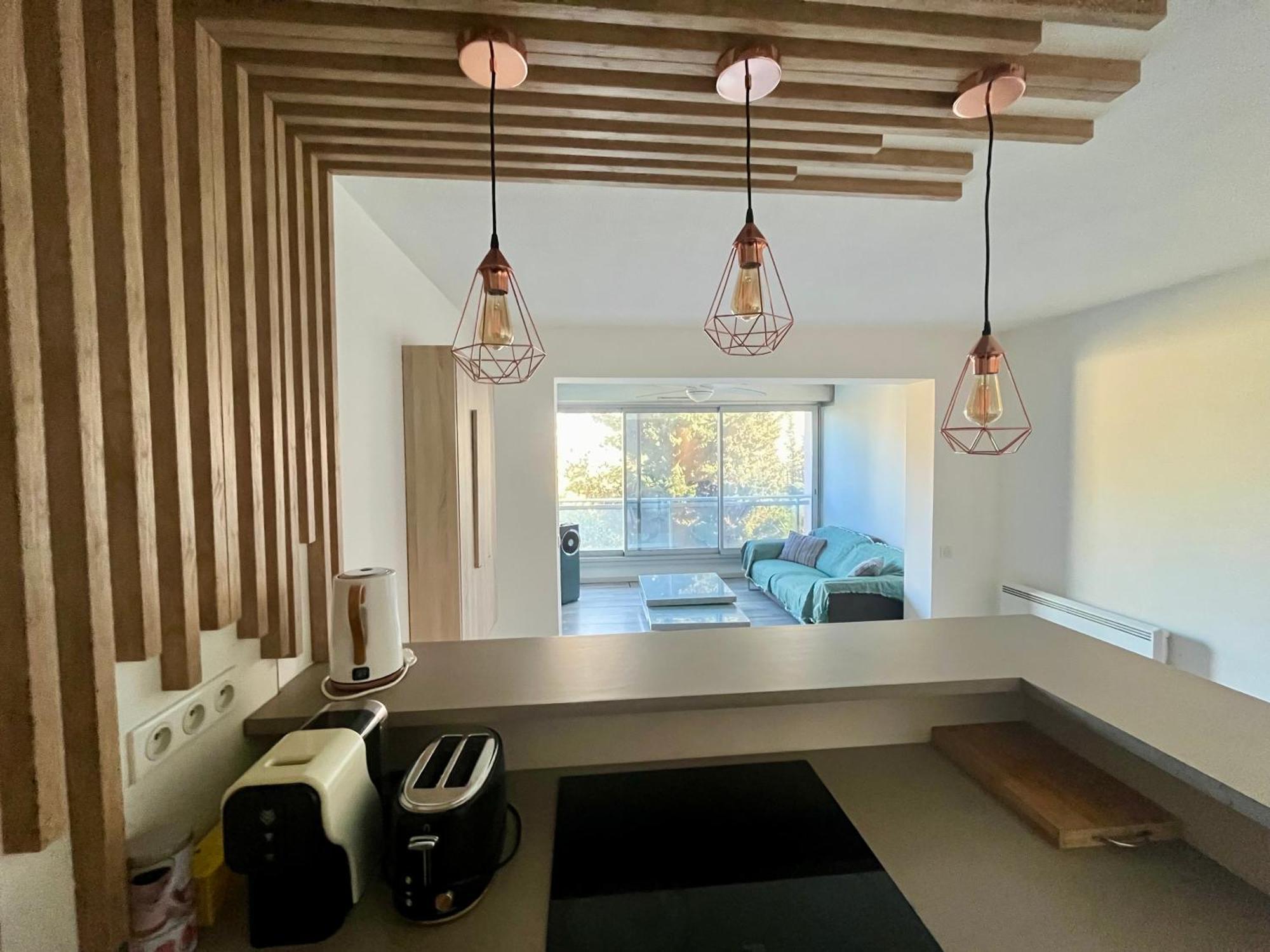 Apt Golfe Juan - 5min des plages - Parking privée - Piscine Rooftop Vallauris Exterior foto