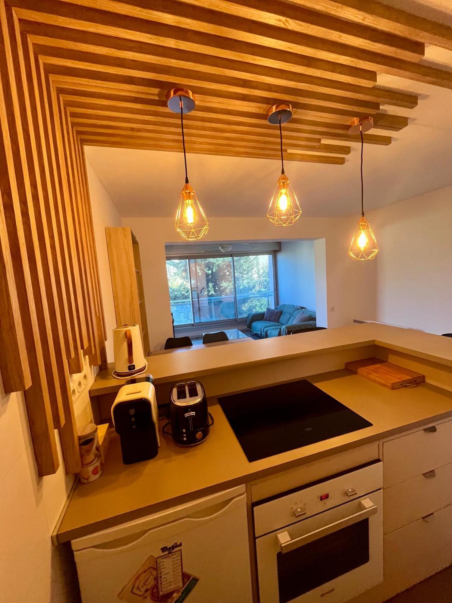Apt Golfe Juan - 5min des plages - Parking privée - Piscine Rooftop Vallauris Exterior foto